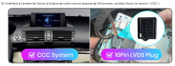 BMW SÉRIE 1 [2004–2013] - TYPE C | Ecran d'origine [CCC 10pin] – Image 5
